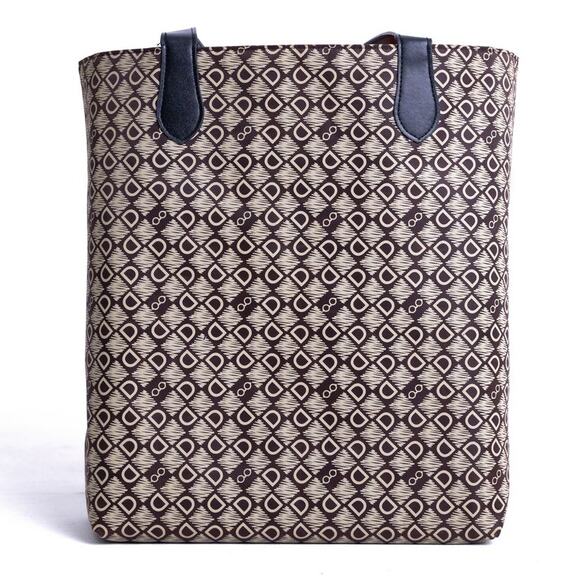 DASTI Reversible Tote Bag Large Waterproof Brown Monogram & Orange Travel Bag - Picture 6 of 14